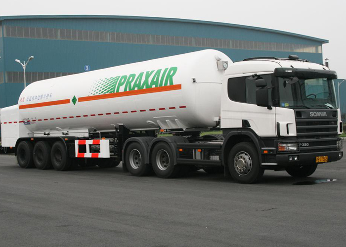 LNG-Tanker-Sattelanhänger, 52600L LNG-Tanker-Sattelanhänger mit 3 Achsen für flüssiges Erdgas