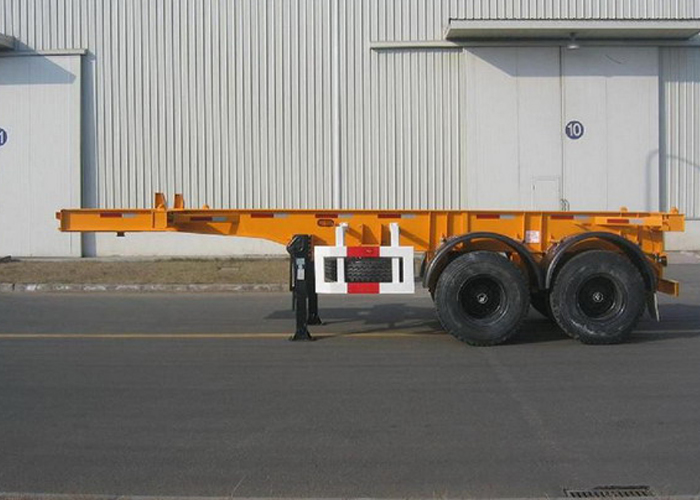 20ft Skeleton Semi Trailer mit 2 Achsen für Super Heavy Container und Organic Tank Container