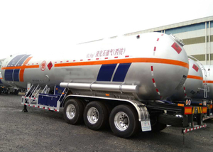 61000L Flüssiggas-Lastwagen-Tanker-halb Anhänger mit 3 Achsen für LPG, LPG-Tanker-halb Anhänger