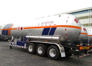 61000L Flüssiggas-Lastwagen-Tanker-halb Anhänger mit 3 Achsen für LPG, LPG-Tanker-halb Anhänger