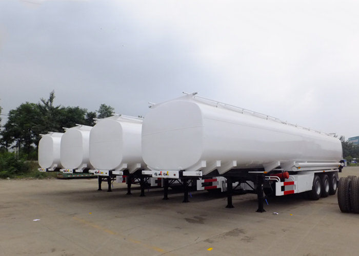 42000L Carbon Steel Tanker Semi Trailer mit 3 Fächern und Super Single Reifen für Tansania,Carbon Steel Tank Trailer tanken