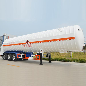 55000L LNG-Tanker-Sattelanhänger mit 3 Achsen für flüssiges Erdgas, LNG-Tanker-Sattelanhänger