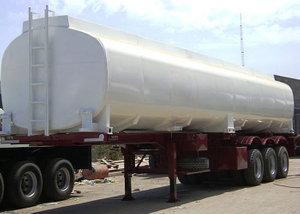 40000L Monoblock-Tanker aus Kohlenstoffstahl mit Skelettanhängern, Tankwagen aus Kohlenstoffstahl auftanken