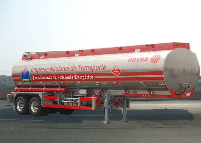 30400L Aluminium-Tankwagen-Anhänger mit 2 Bpw-Achsen für BENZIN und Jet