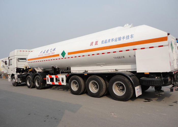 LNG-Tanker-Sattelanhänger, 51550L LNG-Tanker-Sattelanhänger mit 3 Achsen für Flüssigerdgas